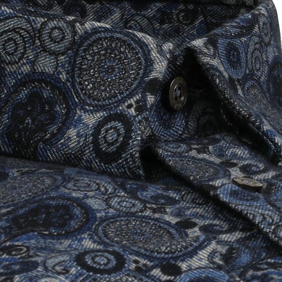 DAMAT Navy Printed Exclusive Casual Shirt - Picture 3 of 4